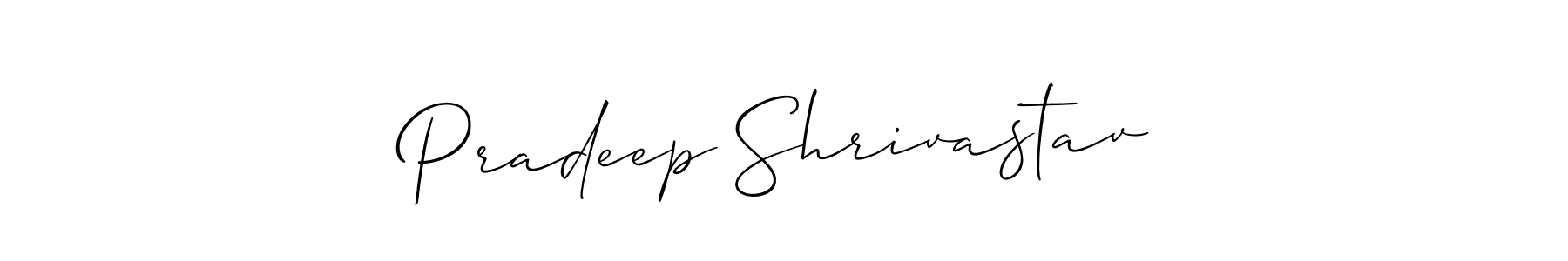 It looks lik you need a new signature style for name Pradeep Shrivastav. Design unique handwritten (Allison_Script) signature with our free signature maker in just a few clicks. Pradeep Shrivastav signature style 2 images and pictures png