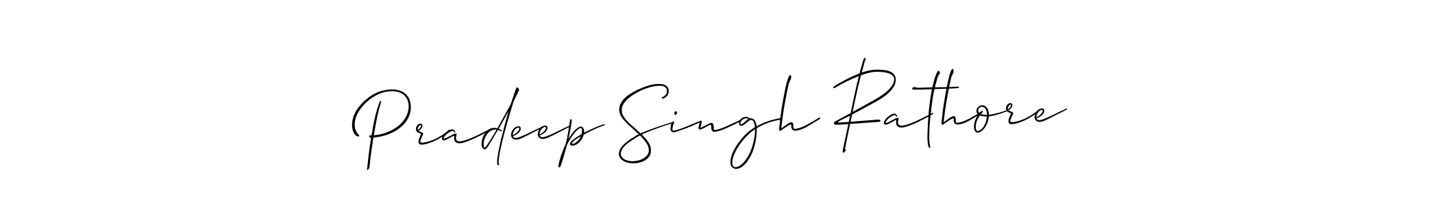 Make a beautiful signature design for name Pradeep Singh Rathore. With this signature (Allison_Script) style, you can create a handwritten signature for free. Pradeep Singh Rathore signature style 2 images and pictures png