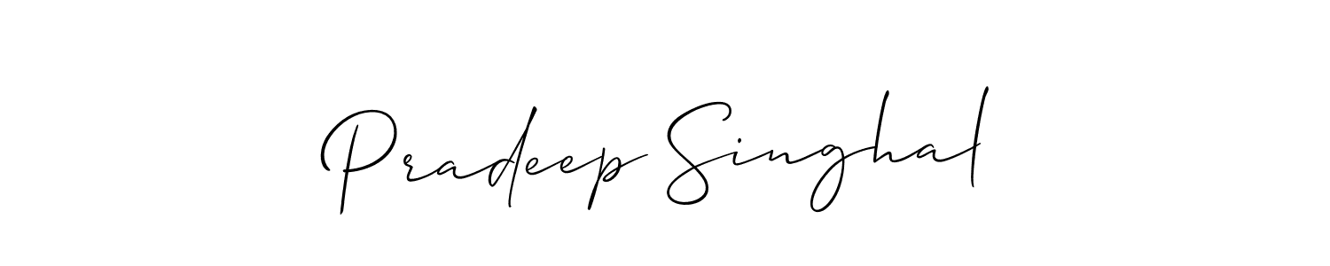 Make a beautiful signature design for name Pradeep Singhal. Use this online signature maker to create a handwritten signature for free. Pradeep Singhal signature style 2 images and pictures png