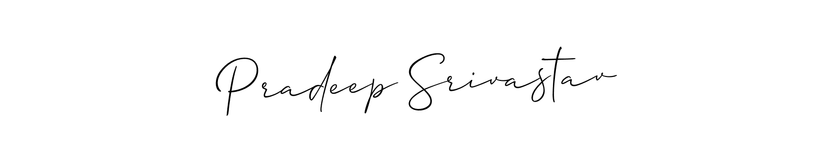 if you are searching for the best signature style for your name Pradeep Srivastav. so please give up your signature search. here we have designed multiple signature styles  using Allison_Script. Pradeep Srivastav signature style 2 images and pictures png