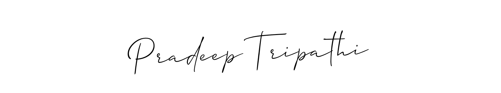 Design your own signature with our free online signature maker. With this signature software, you can create a handwritten (Allison_Script) signature for name Pradeep Tripathi. Pradeep Tripathi signature style 2 images and pictures png