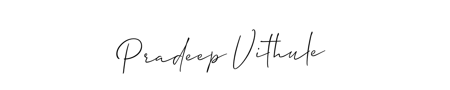 You can use this online signature creator to create a handwritten signature for the name Pradeep Vithule. This is the best online autograph maker. Pradeep Vithule signature style 2 images and pictures png