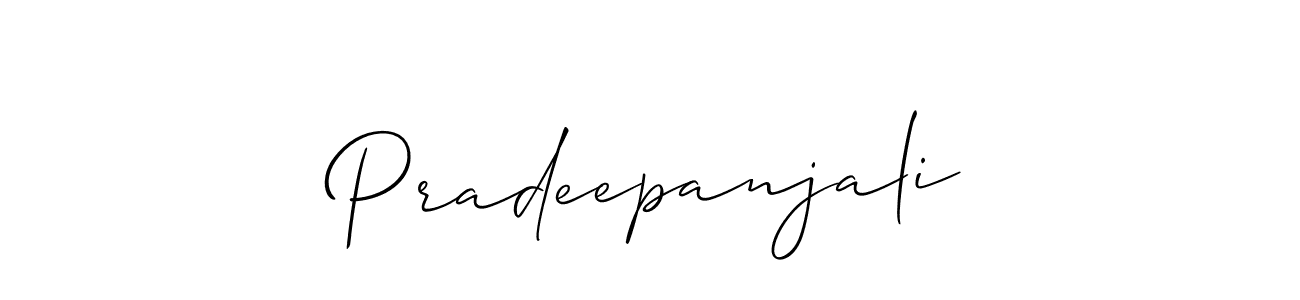 Make a short Pradeepanjali signature style. Manage your documents anywhere anytime using Allison_Script. Create and add eSignatures, submit forms, share and send files easily. Pradeepanjali signature style 2 images and pictures png