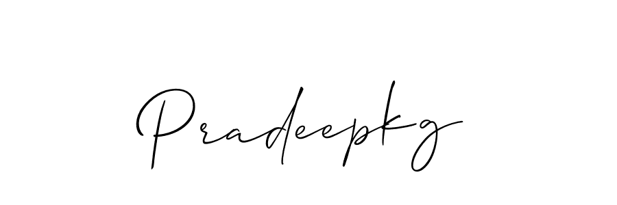 How to make Pradeepkg name signature. Use Allison_Script style for creating short signs online. This is the latest handwritten sign. Pradeepkg signature style 2 images and pictures png