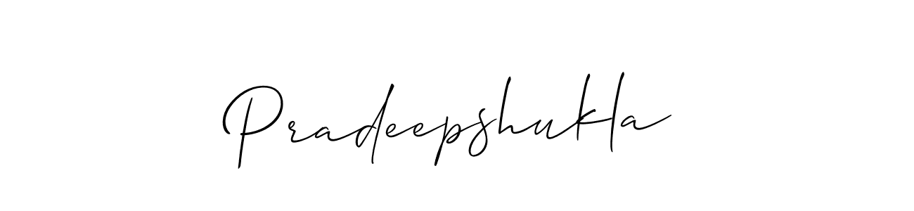 Allison_Script is a professional signature style that is perfect for those who want to add a touch of class to their signature. It is also a great choice for those who want to make their signature more unique. Get Pradeepshukla name to fancy signature for free. Pradeepshukla signature style 2 images and pictures png