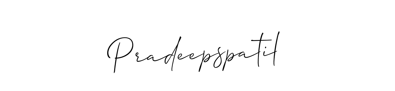 Create a beautiful signature design for name Pradeepspatil. With this signature (Allison_Script) fonts, you can make a handwritten signature for free. Pradeepspatil signature style 2 images and pictures png