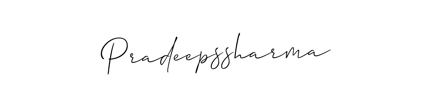 Best and Professional Signature Style for Pradeepssharma. Allison_Script Best Signature Style Collection. Pradeepssharma signature style 2 images and pictures png