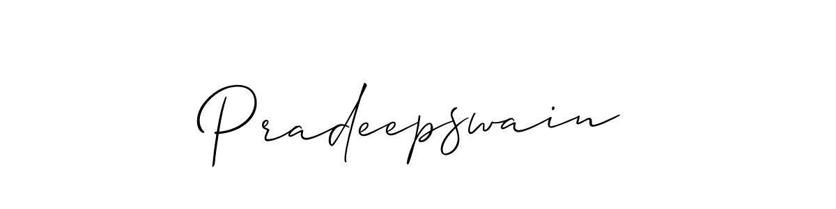 How to make Pradeepswain signature? Allison_Script is a professional autograph style. Create handwritten signature for Pradeepswain name. Pradeepswain signature style 2 images and pictures png