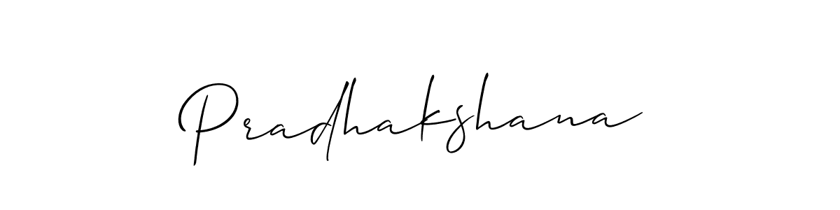 How to make Pradhakshana name signature. Use Allison_Script style for creating short signs online. This is the latest handwritten sign. Pradhakshana signature style 2 images and pictures png