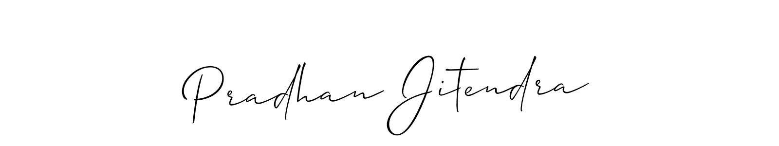 Also we have Pradhan Jitendra name is the best signature style. Create professional handwritten signature collection using Allison_Script autograph style. Pradhan Jitendra signature style 2 images and pictures png