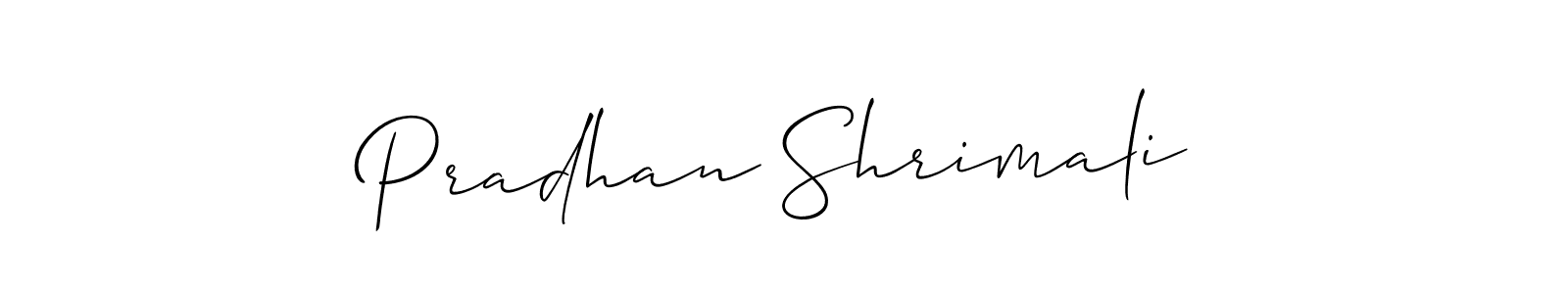 It looks lik you need a new signature style for name Pradhan Shrimali. Design unique handwritten (Allison_Script) signature with our free signature maker in just a few clicks. Pradhan Shrimali signature style 2 images and pictures png