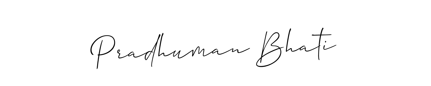 Once you've used our free online signature maker to create your best signature Allison_Script style, it's time to enjoy all of the benefits that Pradhuman Bhati name signing documents. Pradhuman Bhati signature style 2 images and pictures png