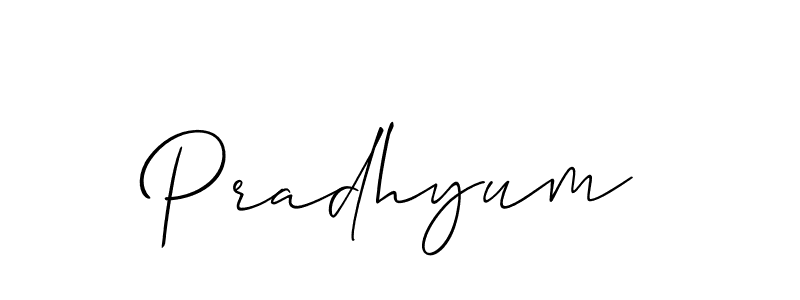 Pradhyum stylish signature style. Best Handwritten Sign (Allison_Script) for my name. Handwritten Signature Collection Ideas for my name Pradhyum. Pradhyum signature style 2 images and pictures png