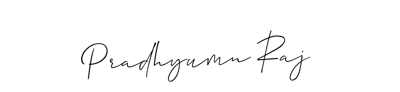 Also we have Pradhyumn Raj name is the best signature style. Create professional handwritten signature collection using Allison_Script autograph style. Pradhyumn Raj signature style 2 images and pictures png