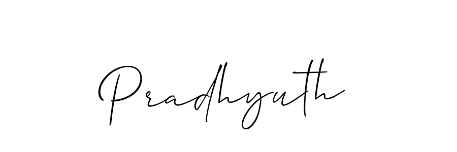 How to make Pradhyuth name signature. Use Allison_Script style for creating short signs online. This is the latest handwritten sign. Pradhyuth signature style 2 images and pictures png