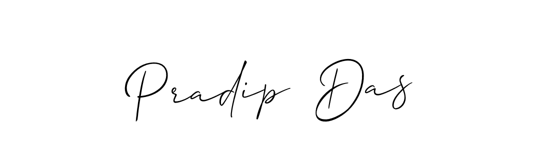 You should practise on your own different ways (Allison_Script) to write your name (Pradip  Das) in signature. don't let someone else do it for you. Pradip  Das signature style 2 images and pictures png
