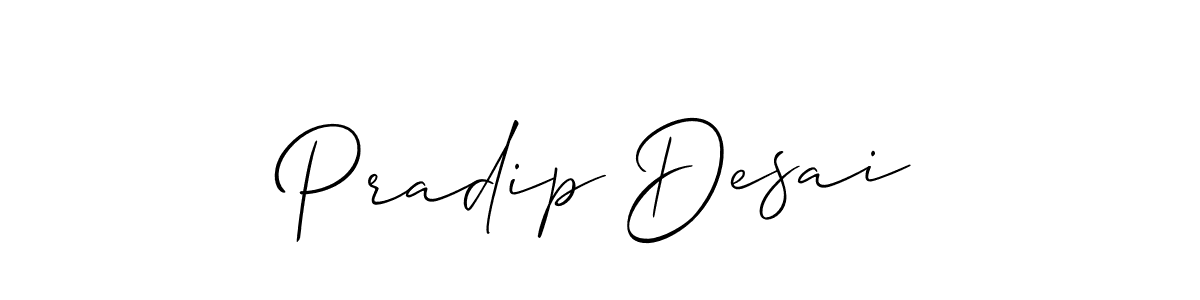 This is the best signature style for the Pradip Desai name. Also you like these signature font (Allison_Script). Mix name signature. Pradip Desai signature style 2 images and pictures png