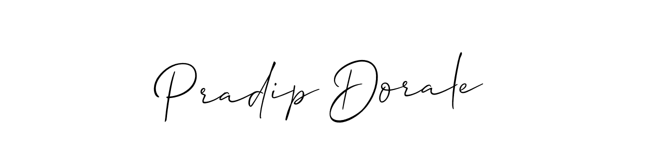 Make a short Pradip Dorale signature style. Manage your documents anywhere anytime using Allison_Script. Create and add eSignatures, submit forms, share and send files easily. Pradip Dorale signature style 2 images and pictures png