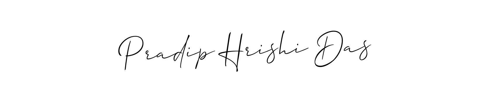 if you are searching for the best signature style for your name Pradip Hrishi Das. so please give up your signature search. here we have designed multiple signature styles  using Allison_Script. Pradip Hrishi Das signature style 2 images and pictures png