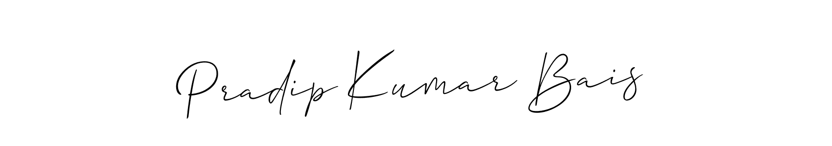 How to make Pradip Kumar Bais signature? Allison_Script is a professional autograph style. Create handwritten signature for Pradip Kumar Bais name. Pradip Kumar Bais signature style 2 images and pictures png
