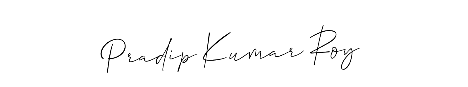 Design your own signature with our free online signature maker. With this signature software, you can create a handwritten (Allison_Script) signature for name Pradip Kumar Roy. Pradip Kumar Roy signature style 2 images and pictures png