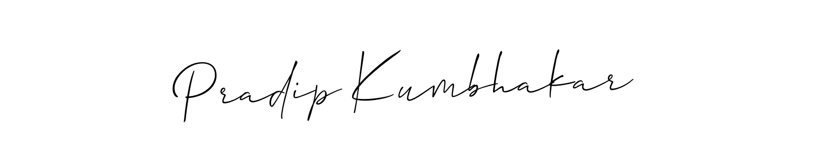 Pradip Kumbhakar stylish signature style. Best Handwritten Sign (Allison_Script) for my name. Handwritten Signature Collection Ideas for my name Pradip Kumbhakar. Pradip Kumbhakar signature style 2 images and pictures png