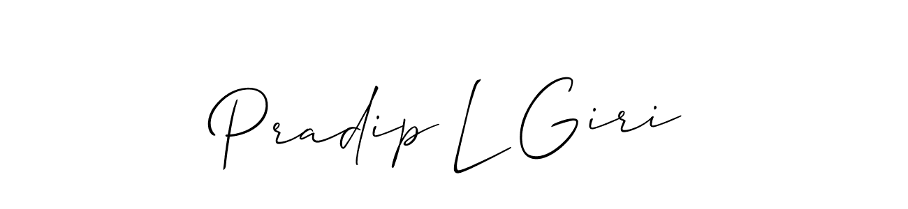 This is the best signature style for the Pradip L Giri name. Also you like these signature font (Allison_Script). Mix name signature. Pradip L Giri signature style 2 images and pictures png