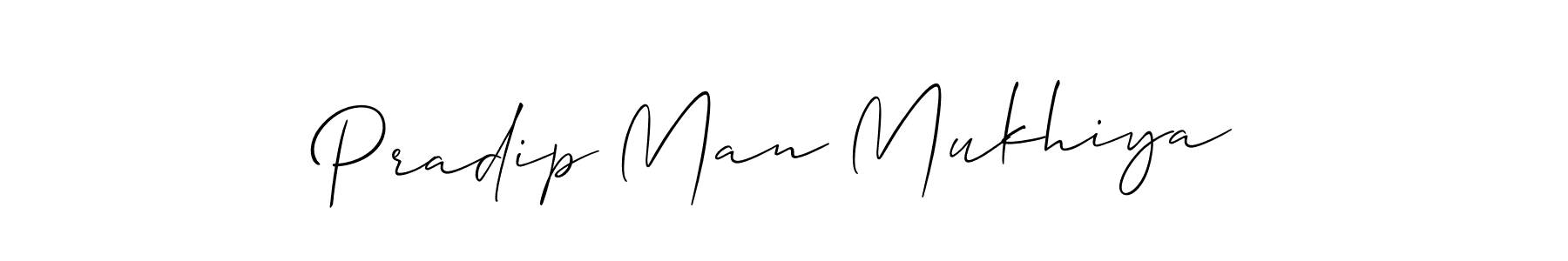 It looks lik you need a new signature style for name Pradip Man Mukhiya. Design unique handwritten (Allison_Script) signature with our free signature maker in just a few clicks. Pradip Man Mukhiya signature style 2 images and pictures png