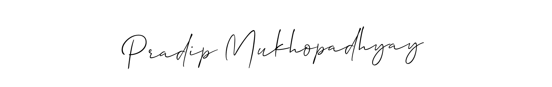 It looks lik you need a new signature style for name Pradip Mukhopadhyay. Design unique handwritten (Allison_Script) signature with our free signature maker in just a few clicks. Pradip Mukhopadhyay signature style 2 images and pictures png