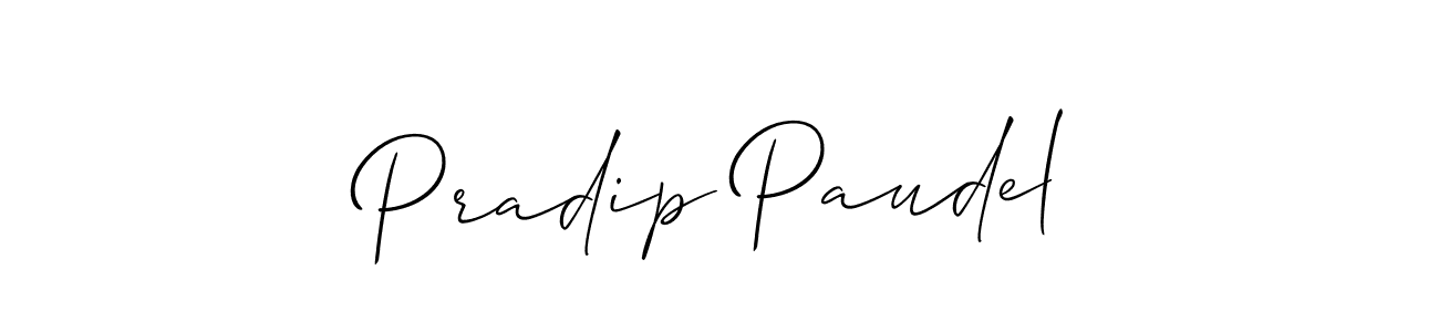 You should practise on your own different ways (Allison_Script) to write your name (Pradip Paudel) in signature. don't let someone else do it for you. Pradip Paudel signature style 2 images and pictures png