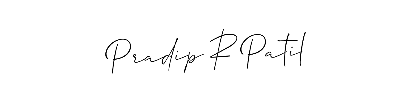 How to Draw Pradip R Patil signature style? Allison_Script is a latest design signature styles for name Pradip R Patil. Pradip R Patil signature style 2 images and pictures png