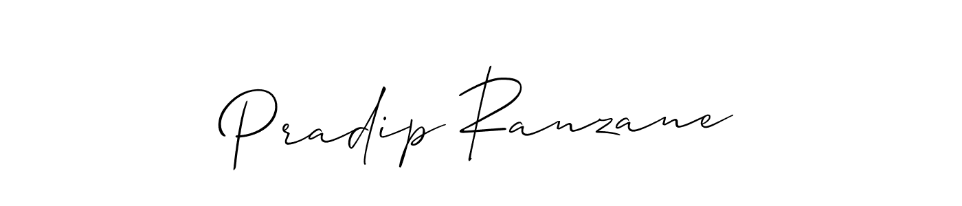 Use a signature maker to create a handwritten signature online. With this signature software, you can design (Allison_Script) your own signature for name Pradip Ranzane. Pradip Ranzane signature style 2 images and pictures png