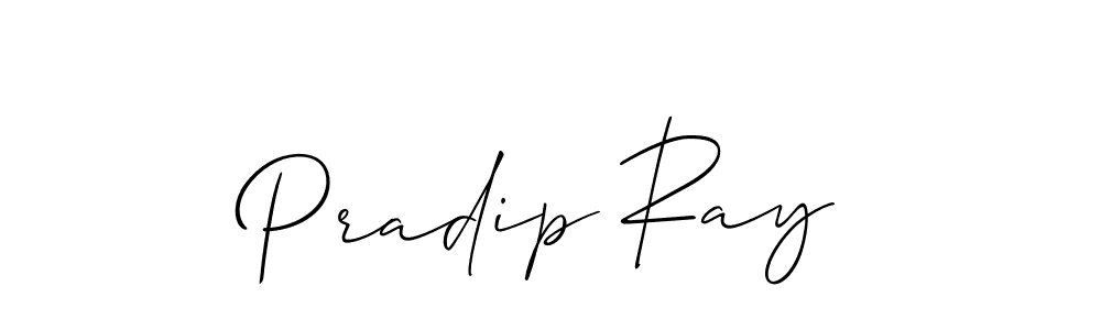 Create a beautiful signature design for name Pradip Ray. With this signature (Allison_Script) fonts, you can make a handwritten signature for free. Pradip Ray signature style 2 images and pictures png