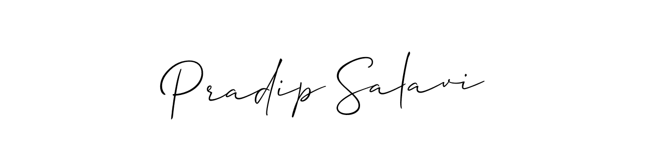 Make a beautiful signature design for name Pradip Salavi. Use this online signature maker to create a handwritten signature for free. Pradip Salavi signature style 2 images and pictures png