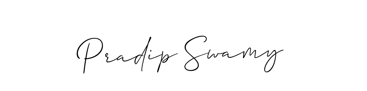 How to make Pradip Swamy signature? Allison_Script is a professional autograph style. Create handwritten signature for Pradip Swamy name. Pradip Swamy signature style 2 images and pictures png