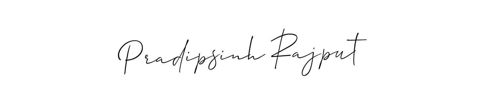 How to make Pradipsinh Rajput signature? Allison_Script is a professional autograph style. Create handwritten signature for Pradipsinh Rajput name. Pradipsinh Rajput signature style 2 images and pictures png
