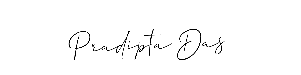 Make a short Pradipta Das signature style. Manage your documents anywhere anytime using Allison_Script. Create and add eSignatures, submit forms, share and send files easily. Pradipta Das signature style 2 images and pictures png