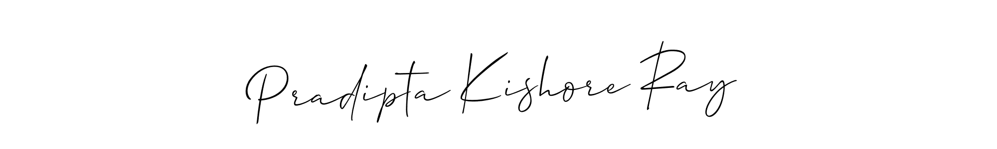 You should practise on your own different ways (Allison_Script) to write your name (Pradipta Kishore Ray) in signature. don't let someone else do it for you. Pradipta Kishore Ray signature style 2 images and pictures png