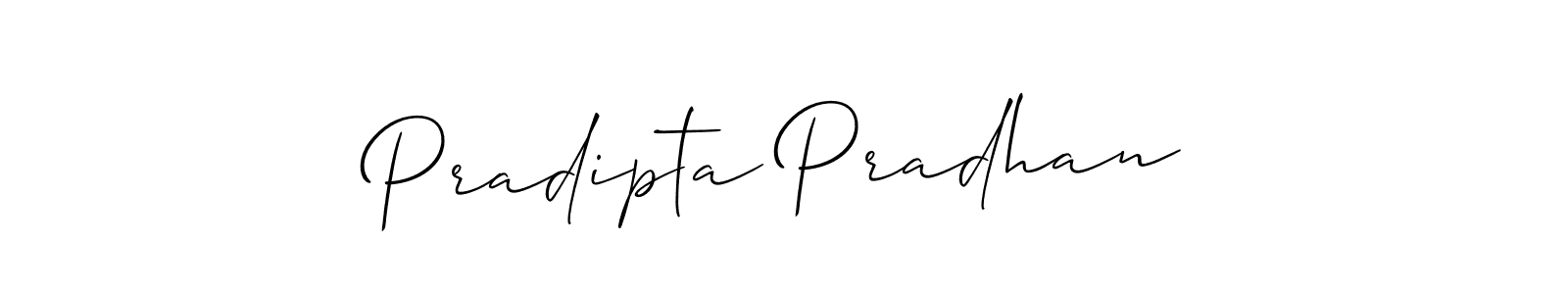 Also You can easily find your signature by using the search form. We will create Pradipta Pradhan name handwritten signature images for you free of cost using Allison_Script sign style. Pradipta Pradhan signature style 2 images and pictures png