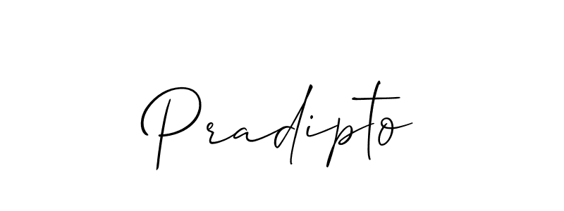 Similarly Allison_Script is the best handwritten signature design. Signature creator online .You can use it as an online autograph creator for name Pradipto. Pradipto signature style 2 images and pictures png