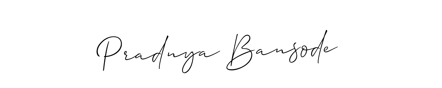 The best way (Allison_Script) to make a short signature is to pick only two or three words in your name. The name Pradnya Bansode include a total of six letters. For converting this name. Pradnya Bansode signature style 2 images and pictures png