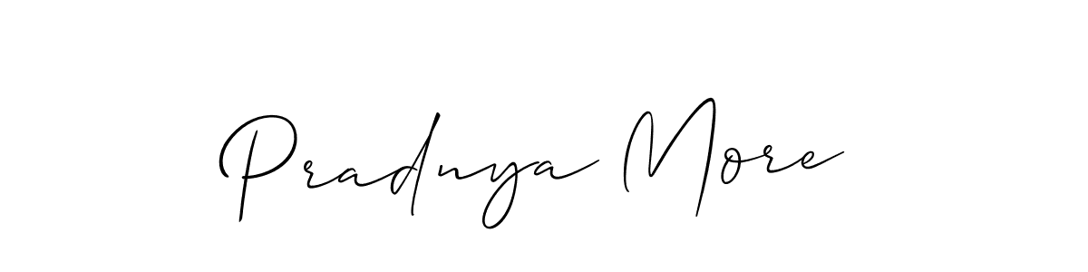 Also we have Pradnya More name is the best signature style. Create professional handwritten signature collection using Allison_Script autograph style. Pradnya More signature style 2 images and pictures png