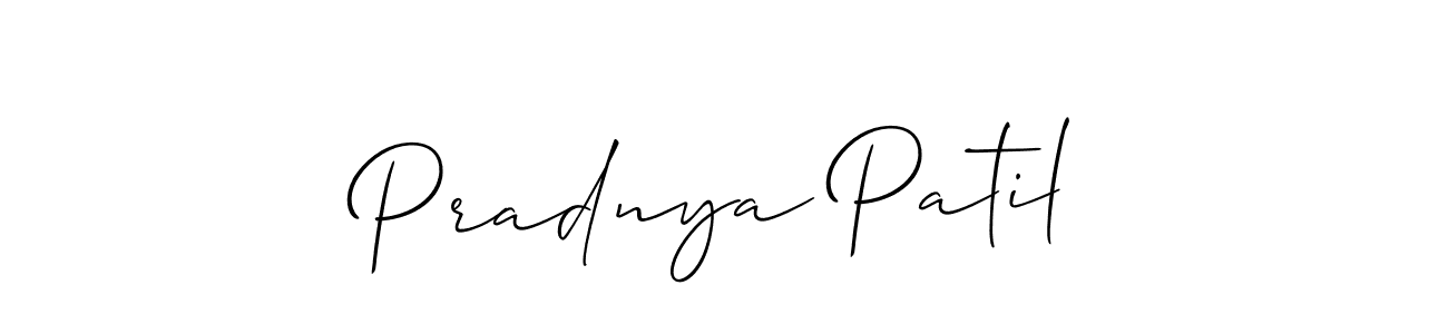 Pradnya Patil stylish signature style. Best Handwritten Sign (Allison_Script) for my name. Handwritten Signature Collection Ideas for my name Pradnya Patil. Pradnya Patil signature style 2 images and pictures png