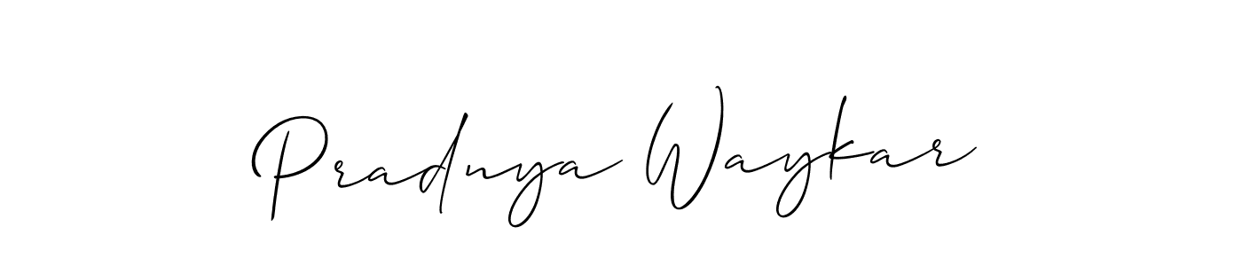 if you are searching for the best signature style for your name Pradnya Waykar. so please give up your signature search. here we have designed multiple signature styles  using Allison_Script. Pradnya Waykar signature style 2 images and pictures png