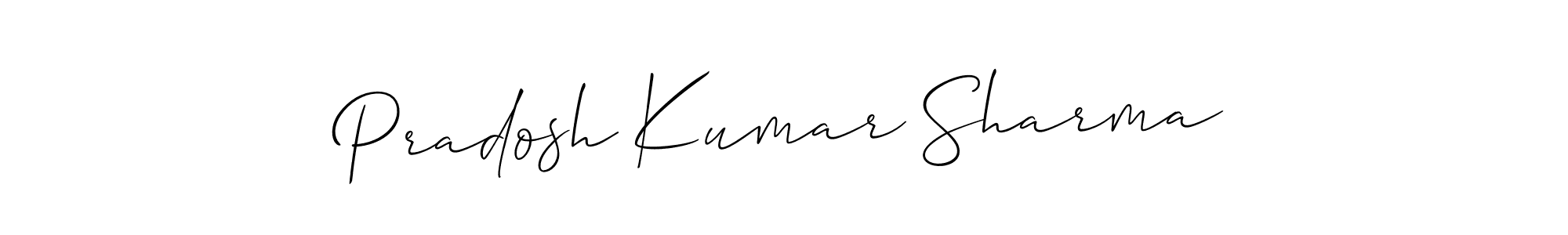 Similarly Allison_Script is the best handwritten signature design. Signature creator online .You can use it as an online autograph creator for name Pradosh Kumar Sharma. Pradosh Kumar Sharma signature style 2 images and pictures png