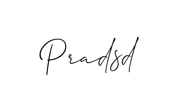 How to make Pradsd signature? Allison_Script is a professional autograph style. Create handwritten signature for Pradsd name. Pradsd signature style 2 images and pictures png