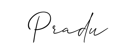 Discover the perfect balance of readability and style for Pradu with Allison_Script font. Create your dream signature today. Pradu signature style 2 images and pictures png