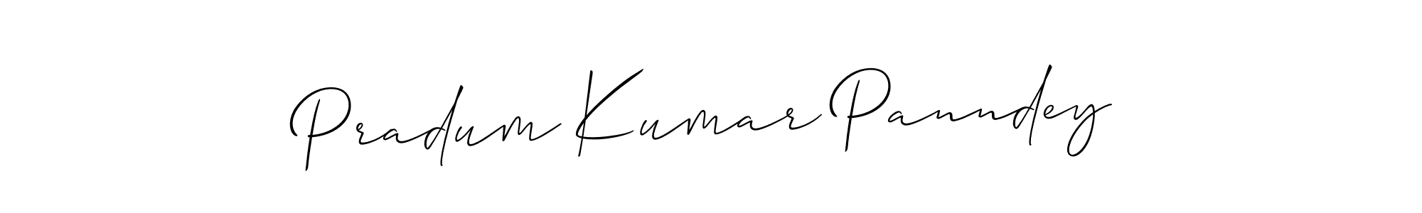 Design your own signature with our free online signature maker. With this signature software, you can create a handwritten (Allison_Script) signature for name Pradum Kumar Panndey. Pradum Kumar Panndey signature style 2 images and pictures png