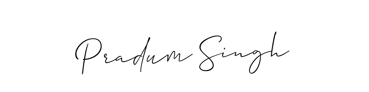 Make a short Pradum Singh signature style. Manage your documents anywhere anytime using Allison_Script. Create and add eSignatures, submit forms, share and send files easily. Pradum Singh signature style 2 images and pictures png