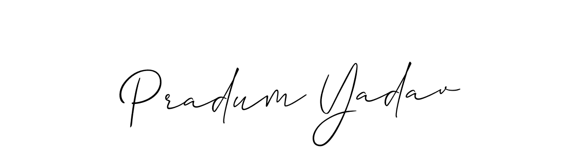 How to Draw Pradum Yadav signature style? Allison_Script is a latest design signature styles for name Pradum Yadav. Pradum Yadav signature style 2 images and pictures png
